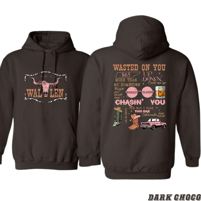 Wallen Song Collage Casual Country Music Inspired Menswear T-Shirts, Hoodie, Sweatshirt