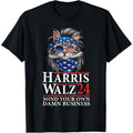 Walz Mind Your Own Damn Business Harris Waltz Cat Lady Made Usastyle{N002}3 T-Shirts, Hoodie, Sweatshirt
