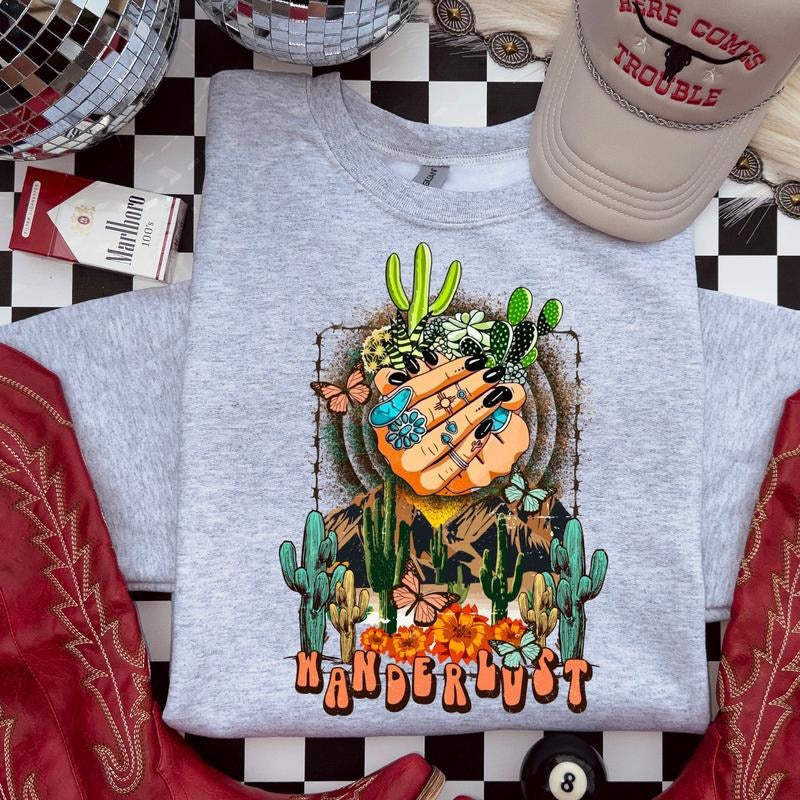 Wanderlust DTF Transfers - THIS IS NOT A SHIRT Hoodie, Sweatshirt | GrindPrints.com