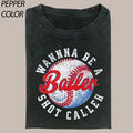 Wanna Be a Baller Vintage Graphic Shirt,  Shot Caller Baseball Funny Baseball Boy TShirt, Baseball Lover Gift, Game Day...
