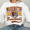 Washington Football Crewneck, Vintage Style Washington Sweatshirt, Commander Sweater, Washington Fans Gift, Washington...