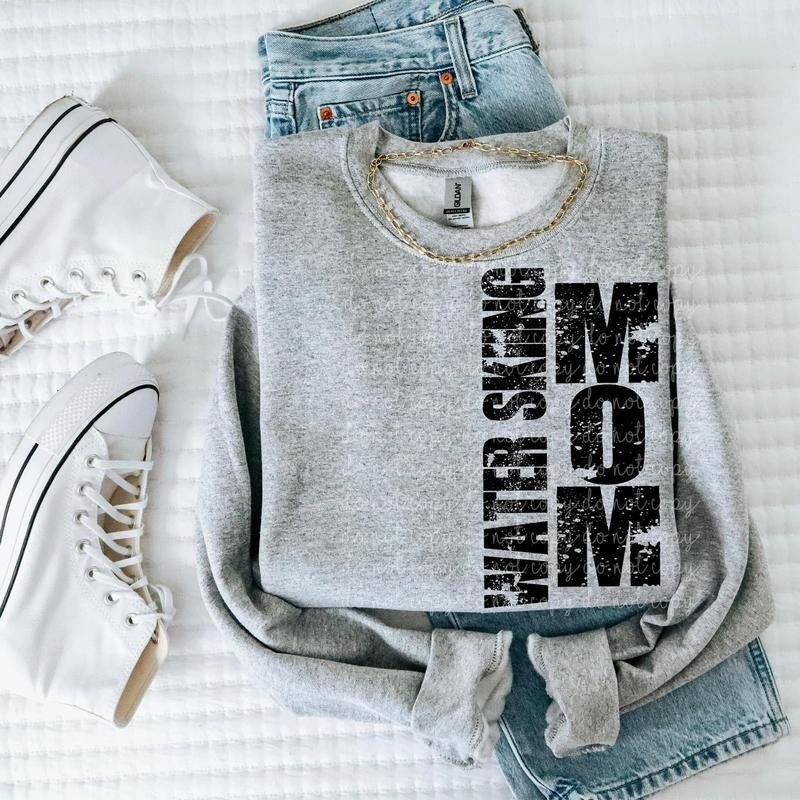 Water Skiing Mom DTF Transfers - THIS IS NOT A SHIRT Hoodie, Sweatshirt | GrindPrints.com