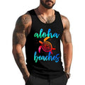 Watercolor Aloha Beaches Turtle Hawaiin Sea Turtles Unisex Tank Top, Cotton, Size S-3XL T-Shirts, Hoodie, Sweatshirt