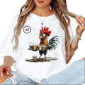 Watercolor Chicken Funny Graphics Chicken Cute Custom T-shirt Sweatshirt Hoodie Unisex 1 | GrindPrints.com