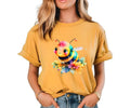 Watercolor Floral Bee Comfort colors Tee shirt Hoodie, Sweatshirt | GrindPrints.com