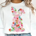Watercolor Floral Easter Bunny DTF Transfers - THIS IS NOT A SHIRT Hoodie, Sweatshirt | GrindPrints.com