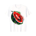 Watermelon Art Painting Abstract Graphic Watermelon T-Shirt made in usa Hoodie, Sweatshirt | GrindPrints.com