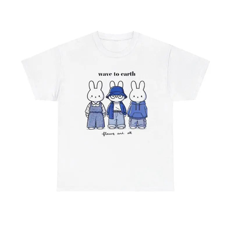 Wave To Earth Miffy Shirt, Meme T shirt Menswear T-Shirt Hoodie, Sweatshirt | GrindPrints.com
