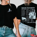 Wave to Earth Shirt, Minimalist Tee, Indie Band Merch, 90s Vintage Aesthetic Top, Retro Graphic T-Shirt, Casual...