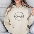 Waymaker Hoodie - Beige Casual Sweater with Print, Hood, and Front Pocket for Women, Ideal for Church and Casual Wear...