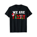 We are Family Christmas Print Men's T-shirt
