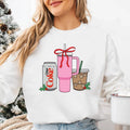 'We're Girls' Holiday Drinks Crewneck Sweatshirt Pullover T-Shirts, Hoodie | GrindPrints.com