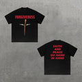 Weapon Redemption & Faith & Letter Print Graphic Cotton T-Shirt, Y2k Shirt, Unisex T-Shirt, Gift For Men Women Hoodie,...