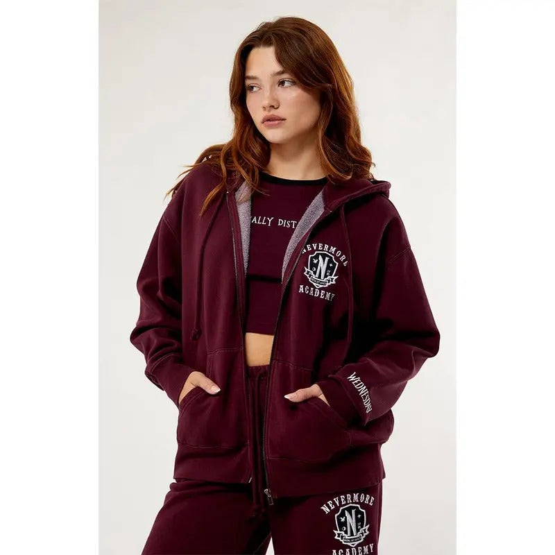 Wednesday Nevermore Academy Full Zip T-Shirts, Hoodie, Sweatshirt