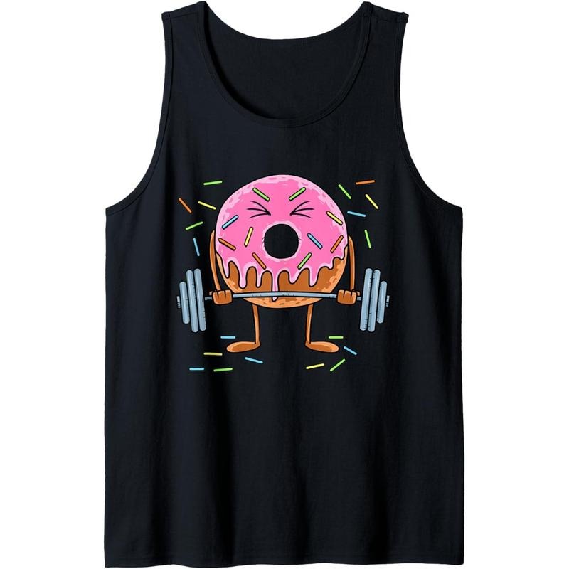 Weightlifing - Funny Fitness Workout Gym Donut Lover Tank Top Made in USA T-Shirts, Hoodie, Sweatshirt | GrindPrints.com