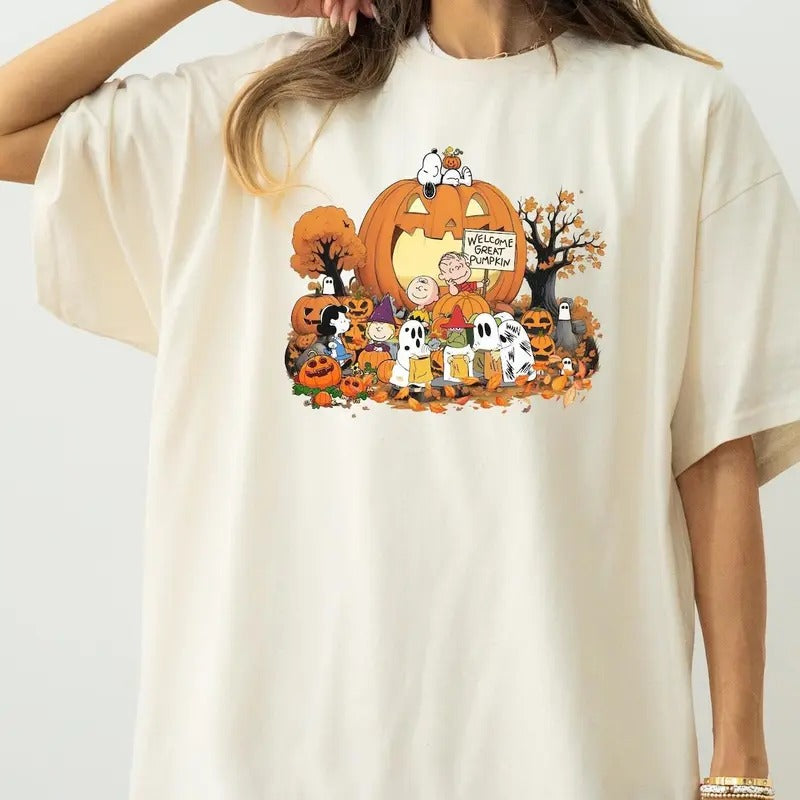 Welcome Great Pumpkin Sweatshirt Tshirt, Halloween Shirt Hoodie | GrindPrints.com