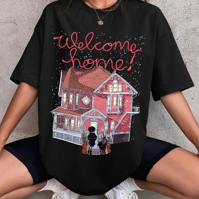 Welcome Home Coraline Shirt, Horror Coraline movies, Horror Character Shirt, Halloween Crewneck Sweatshirt Hoodie