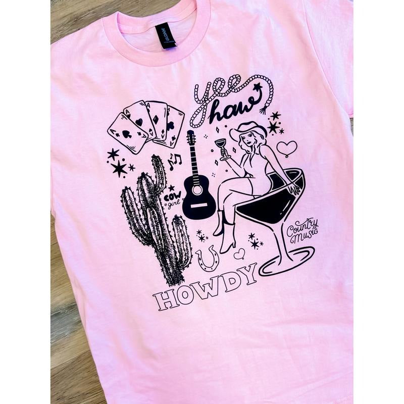 Western Collage Graphic Tee Hoodie, Sweatshirt | GrindPrints.com