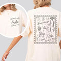 Western Cowgirl Bride Bachelorette 2 Sides Shirt, Western Bachelorette 2025 Tshirt, Matching Country Bridal Party Tees,...