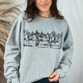 Western Vintage Style Saddle Sweatshirt, Cowgirl Graphic Crewneck Country Horse Sweater, westernn clothing stuff, western...