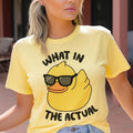 What In The Actual Duck T-Shirt Sarcastic Funny Tshirt Hilarious Sarcasm Tee Funny Sarcastic T-Shirt Sarcasm Funny Tshirt...