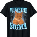 What The Sigma Meme Cat Ironic Brainrot T-Shirtstyle{n002}2 T-Shirts, Hoodie, Sweatshirt | GrindPrints.com