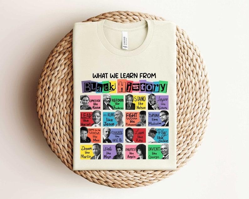 What We Learn From Black History Sweatshirt, Black History Month Shirt,Black History Shirt,Black History Sweatshirt,Black...