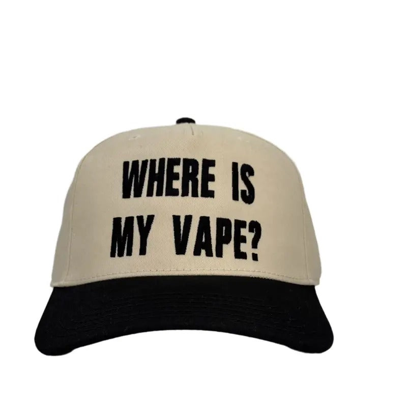 Where Is My Vape Snapback Custom Embroidered T-Shirts, Hoodie, Sweatshirt | GrindPrints.com