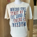 Where The Spirit Of The Lord Is There Is Freedom - Christian Tee - July Fourth Shirt Hoodie, Sweatshirt | GrindPrints.com