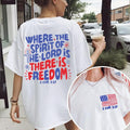 Where the Spirit of the Lord Is Shirt, Bible Verse Tee, Christian Freedom Shirt, Religious Quote T-Shirt, Faith Based...