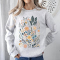 Whimsical Garden Floral Design Sweatshirt T-Shirts, Hoodie | GrindPrints.com