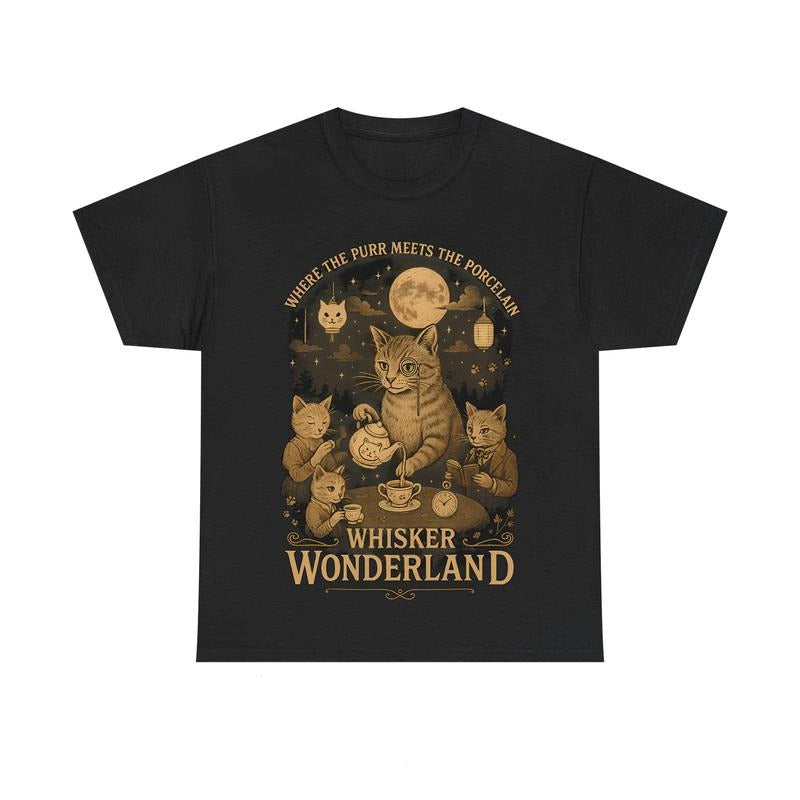 Whisker Wonderland Tee, Cute Cat Shirt Hoodie, Sweatshirt | GrindPrints.com