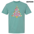 White Bushel Of Bows Christmas Tree Comfort Colors T-Shirt 'NLB' Hoodie, Sweatshirt | GrindPrints.com