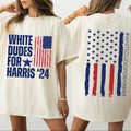 White Dudes For Harris Shirt, Kamala Harris 2024 Shirt, Madam President Kamala Harris Shirt, First Woman President Shirt,...
