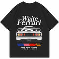 White Ferrarii F40 T-Shirt, Car Enthusiast T-Shirt, Car Clothing Hoodie, Sweatshirt | GrindPrints.com