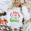 White Mrs Claus Unisex Gildan Sweatshirt T-Shirts, Hoodie | GrindPrints.com