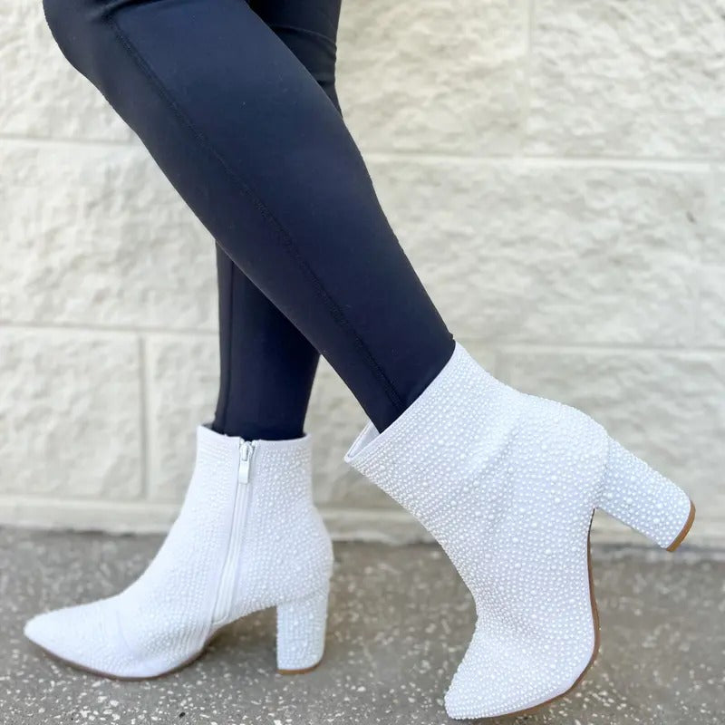 White Rhinestone Bootie T-Shirts, Hoodie, Sweatshirt | GrindPrints.com
