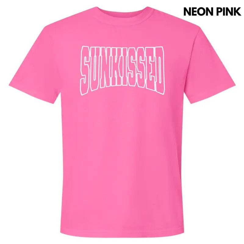 White Sunkissed Puff Comfort Colors T-Shirt Hoodie, Sweatshirt | GrindPrints.com