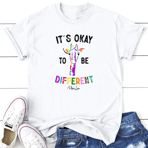 It's Okay To Be Different Tee, Proudly Printed In The USA, Tee Gray / White, #sassy #cute #colorprint Hoodie, Sweatshirt
