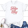 Take It Easy Tee, Proudly Printed In The USA, Tee Gray / White, #sassy #cute #colorprint Hoodie, Sweatshirt | GrindPrints.com