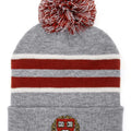 Harvard University Veritas Shield Pom Pom Beanie - Gray/Burgundy/White T-Shirts, Hoodie, Sweatshirt | GrindPrints.com