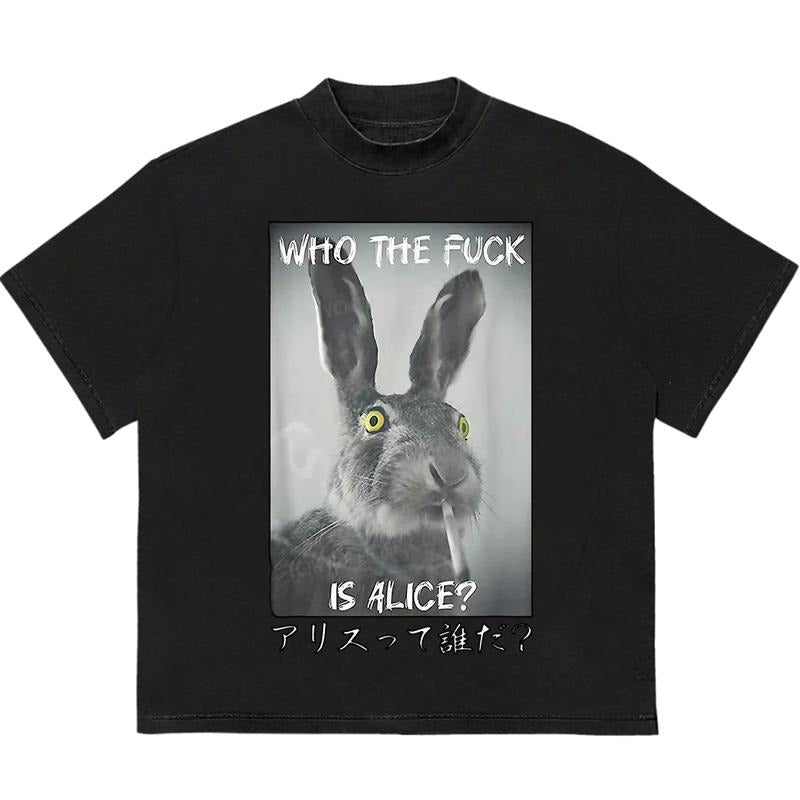 Who the Fck is Alice T-Shirt Customizable Graphic Relaxed Fit Stylish Gift for Her Hoodie, Sweatshirt | GrindPrints.com