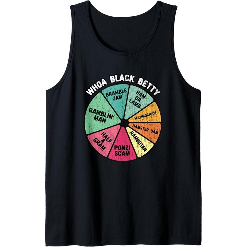 Whoa Black Betty - Funny 70's Classic Rock Music Pie Chart Tank Top Made in USA T-Shirts, Hoodie, Sweatshirt