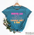 Whoever Said Easy Like Sunday Morning Clearly Isn't A Mom Shirt, Funny Mom Shirt, Sarcastic Mom Tee, Retro Colorful Mama...