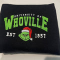 Whoville embroidered sweatshirt T-Shirts, Hoodie | GrindPrints.com