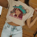 Wicked Cowgirl Graphic Tshirt, Crewneck Sweatshirt cowgirl outfits clothes, western clothing, western outfit women tops,...
