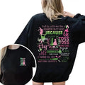 Wicked Glitter Shirt, Defy Gravity Broomstick Magic Wand Shirt, Wizard of Oz Movie Fan Sweatshirt, Gift For Her Hoodie