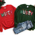 Wifey Hubby Christmas Sweatshirt, Matching Christmas Sweatshirt, Christmas Family Sweater, Christmas Gift, Christmas...