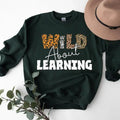 Wild About Learning At School Shirt, 2024 Funny First Day Of School Shirt, Teacher Love Inspire Tshirt Fabric Casual...