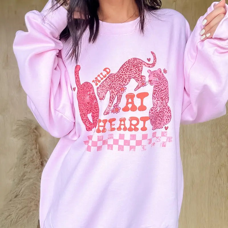 Wild At Heart Graphic Top T-Shirts, Hoodie, Sweatshirt | GrindPrints.com